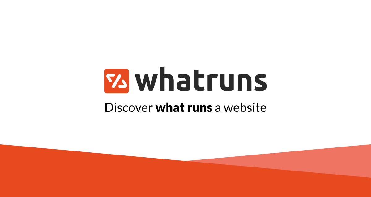 www.whatruns.com