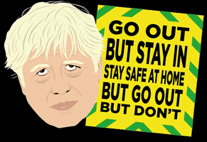 Stay Home Boris Johnson GIF